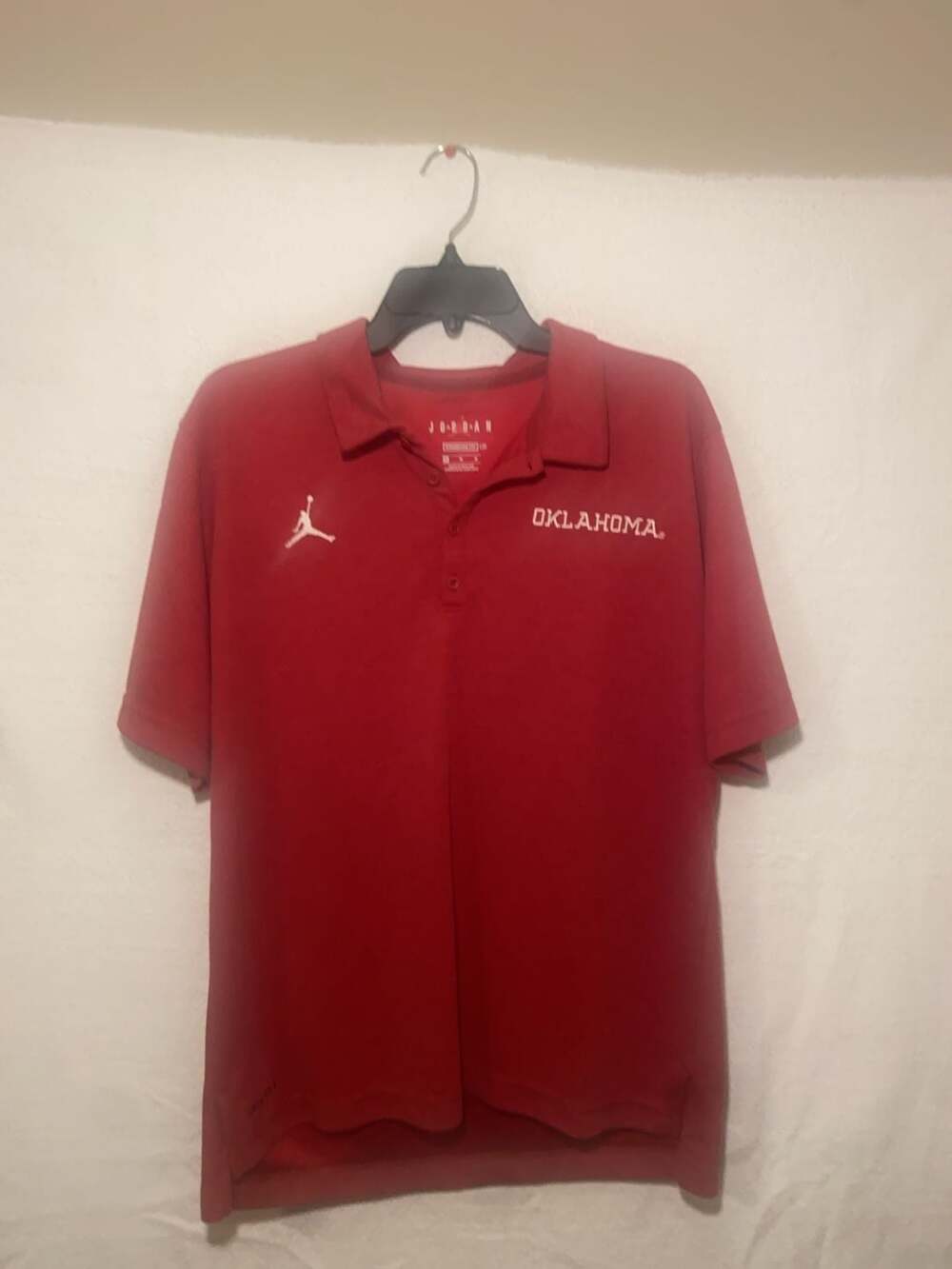 Jordan Brand Oklahoma Sooners Dri-FIT Polo Shirt Men's Size Medium